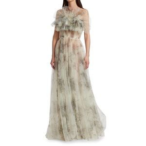 JASON WU COLLECTION OZABU FLORAL STRAPLESS TULLE GOWN